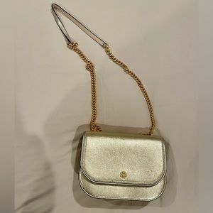 Gold Tory Burch crossbody